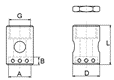 Schneideisenkappen für Gewindebohrerhalter des Typs EG11/EK11